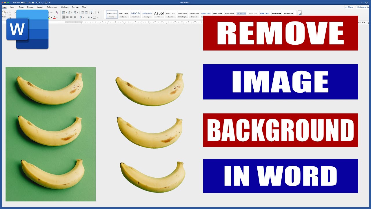 Remove Image Background in Word | Microsoft Word Tutorials