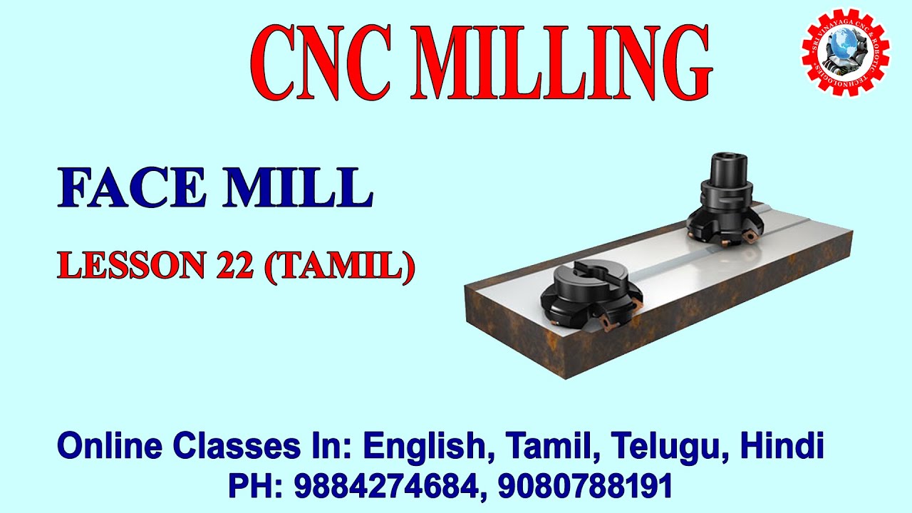 CNC & VMC PROGRAMMING – FACE MILLING OPERATION IN TAMIL – G01, G00