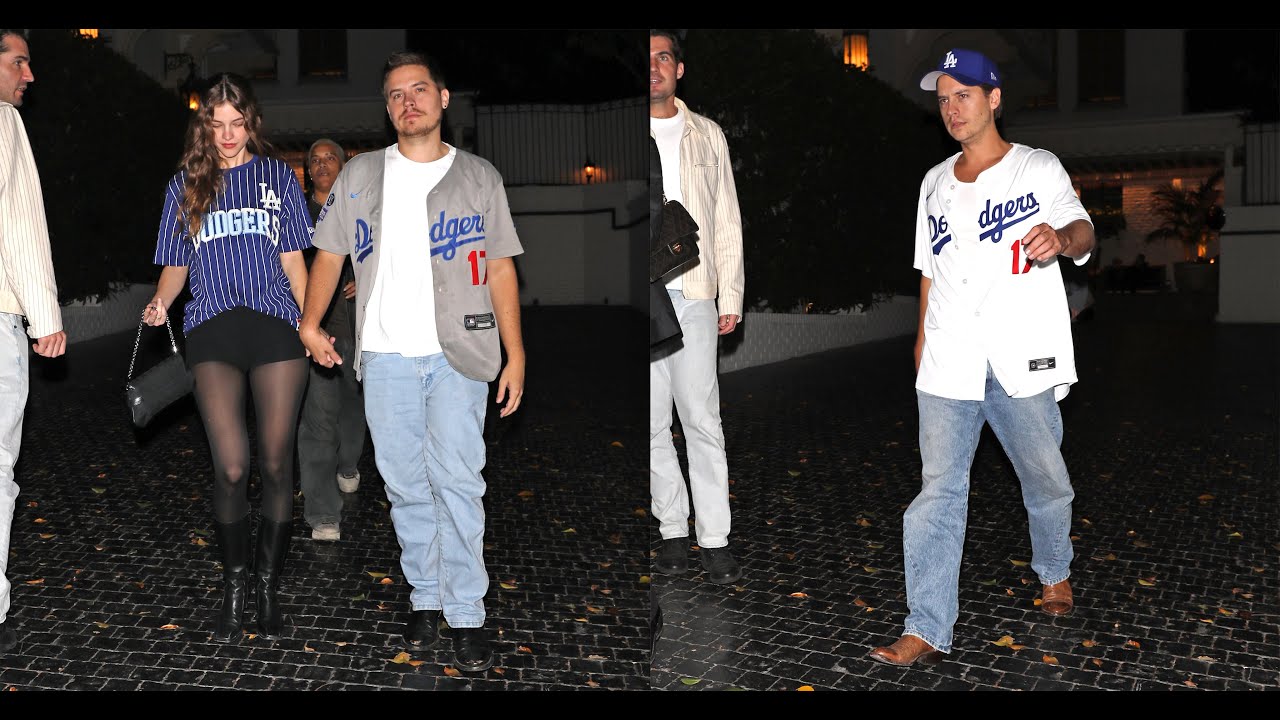 Dylan Sprouse And Barbara Palvin Along With Cole Sprouse Enjoy Their Night Out At Chateau Marmont!