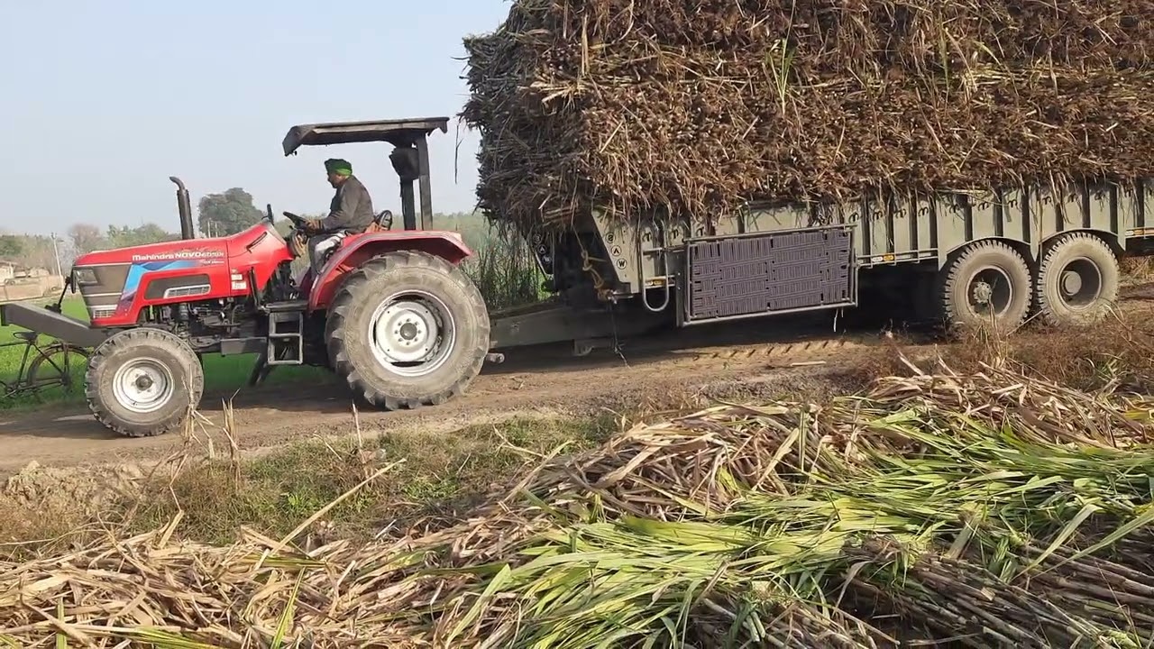 PTO wali 4×4 full loaded sugarcane Trolley 