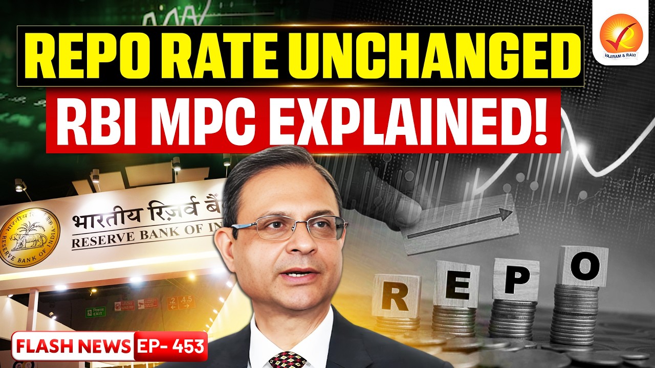 Repo Rate Unchanged | RBI MPC Analysis Explained | Vajiram and Ravi