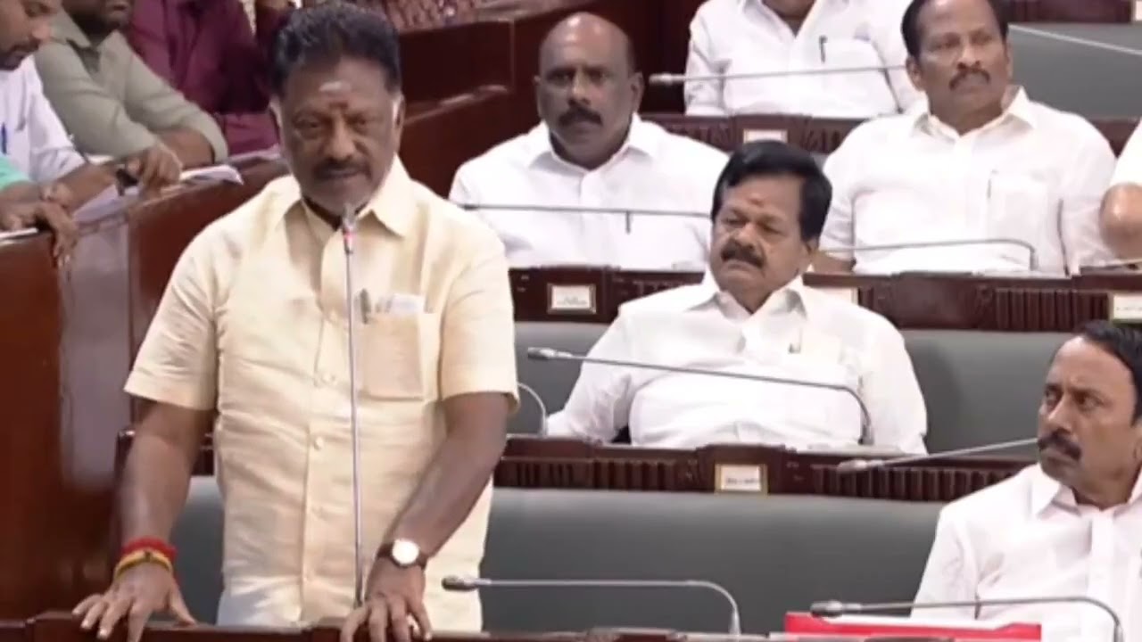 OPS SPEECH ABOUT KARUNANIDHI KARANJAR IN ASSEMBLY OPS DMK