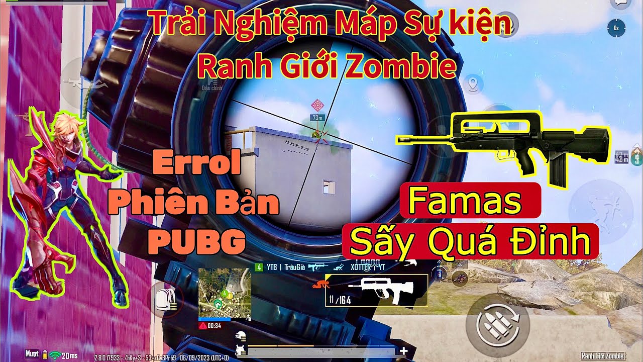 Pubg Mobile - Trải Nghiệm M&aacute;p Sự Kiện Ranh Giới Zombie | Tr&acirc;u Gi&agrave; Qu&aacute; Bất Ngờ Khi Famas Sấy Qu&aacute; Đỉnh