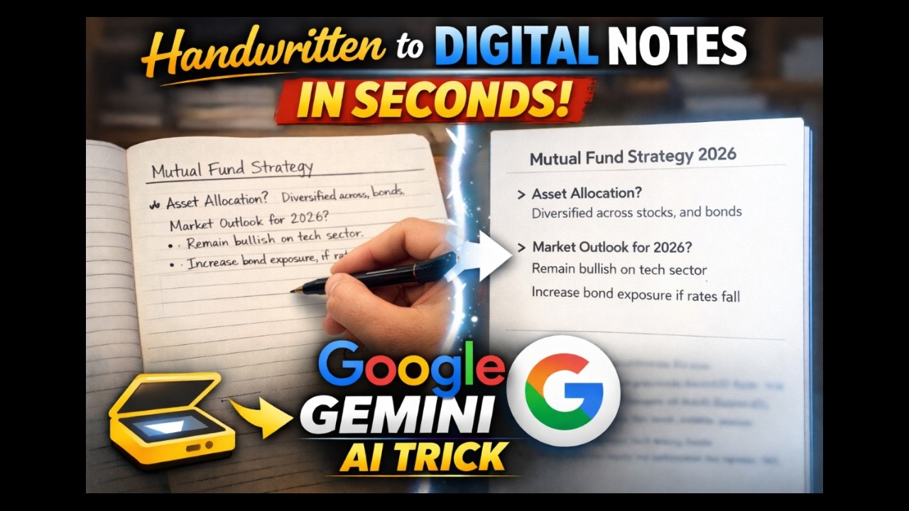 Convert Handwritten Notes to Digital in Seconds using Google Gemini AI Nano Banana