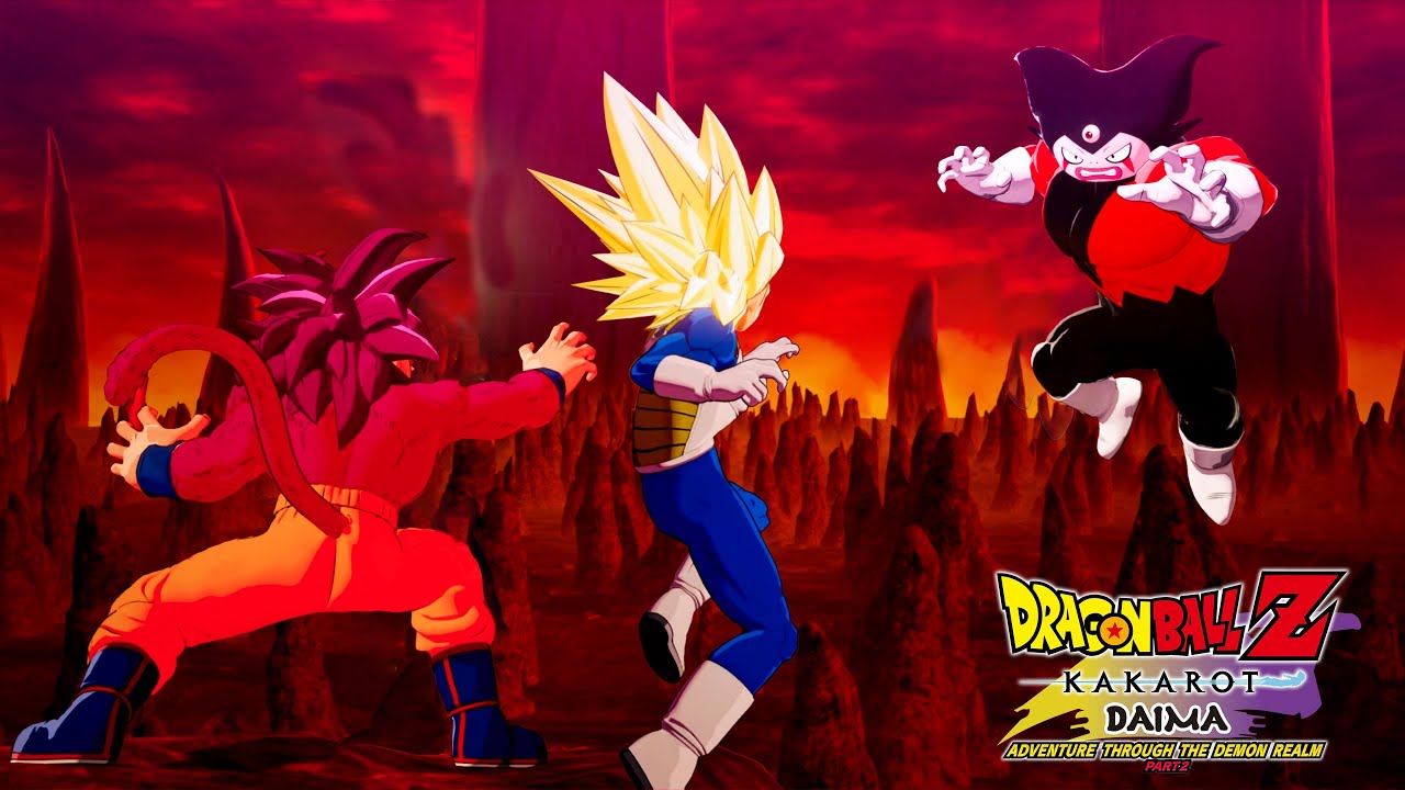 Dragon Ball Z Kakarot Daima Part 2 - SSJ4 Goku & SSJ3 Vegeta Vs Gomah Boss Fight & Ending w/JPN