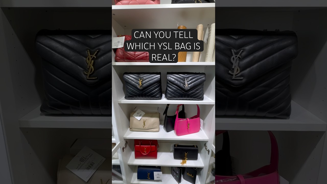 REAL vs FAKE. Can you tell which YSL is real? #ysl #realvsfake