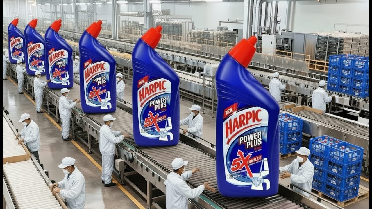 Inside Harpic Factory | Step-by-Step Toilet Cleaner Production