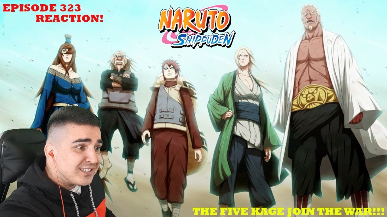 FIVE KAGE VS MADARA UCHIHA! NARUTO SHIPPUDEN EPISODE 323 REACTION! ( The Five Kage Assemble! )