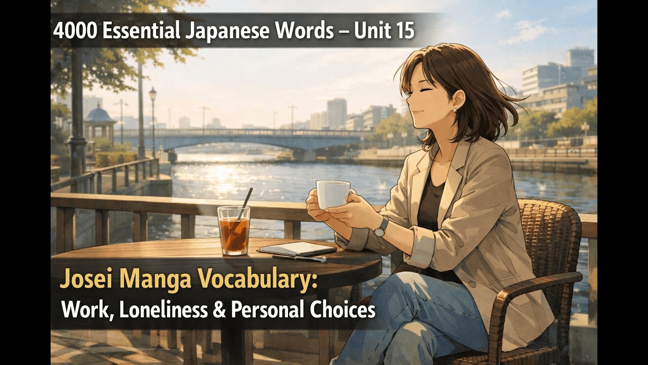 4000 Essential Japanese Words #15: Josei Manga Vocabulary: Work, Loneliness & Personal Choices