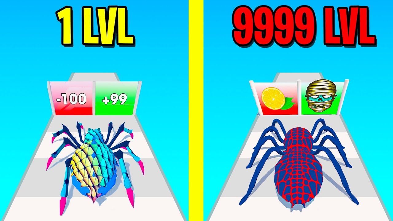 Spider Evolution : Runner Game 🍋🕷️ NEW GAME Spider Evolution!