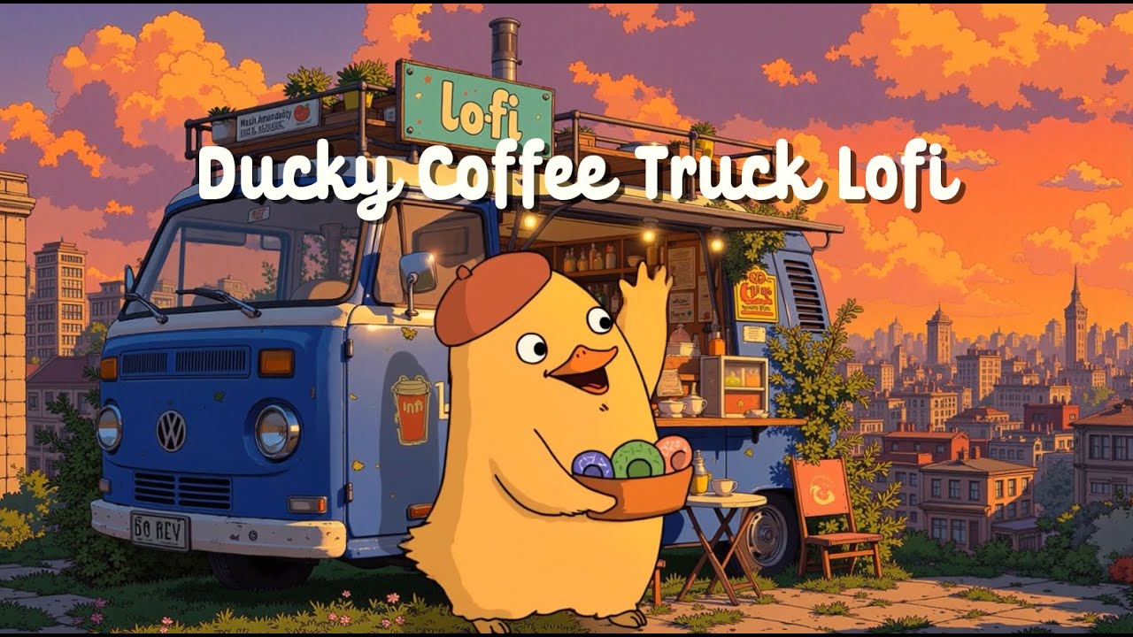 Happy Ducky Lofi 🌿Coffee Truck ☕ Jazzhop to Unwind, Relax & Chill After Work