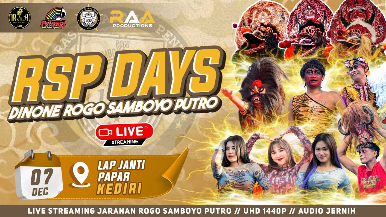 Live Rogo Samboyo Putro Lap Janti Papar Kediri Ft Pelangi Audio