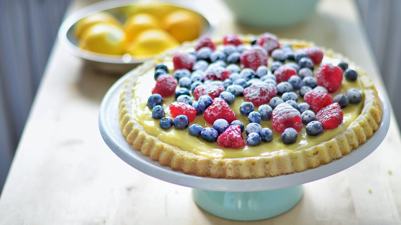 Berry Sponge Flan With Pastry Cream | Refreshing Summery Dessert