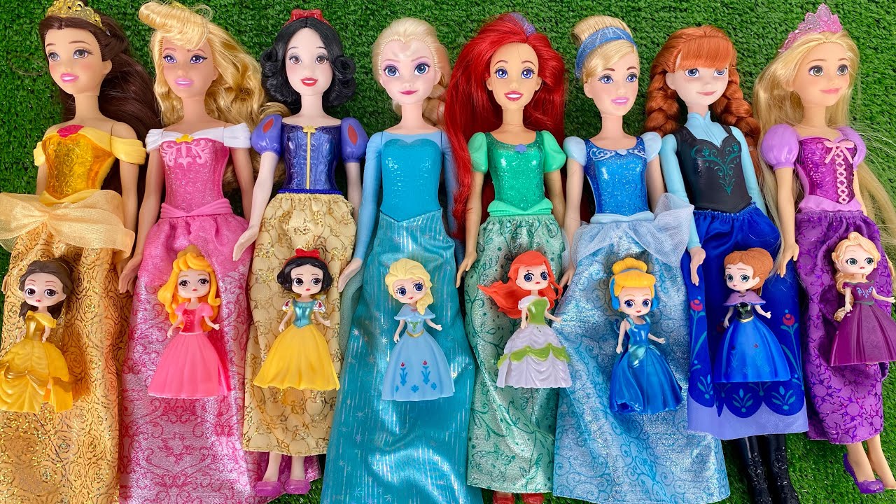 Disney Princess Doll Makeover ~ DIY Miniature Ideas for Barbie - Wig, Dress, Faceup, andMore! DIY