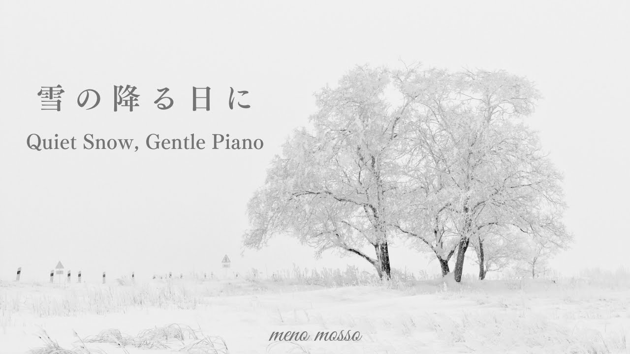 【Calm Piano】静かな雪の日に聴く 心に響くピアノ｜Gentle Winter Silence｜リラックスピアノ｜読書用・作業用BGM