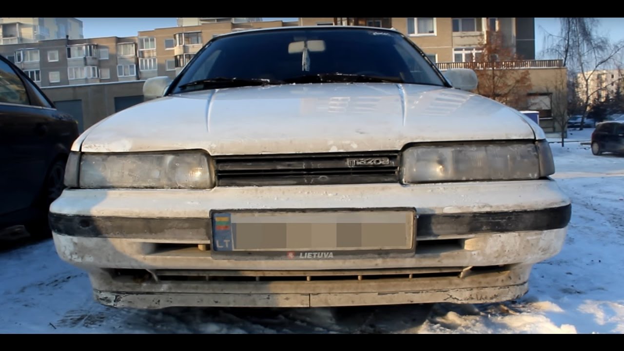 1991 Mazda 626 2.0D Cold Start - 20 C°
