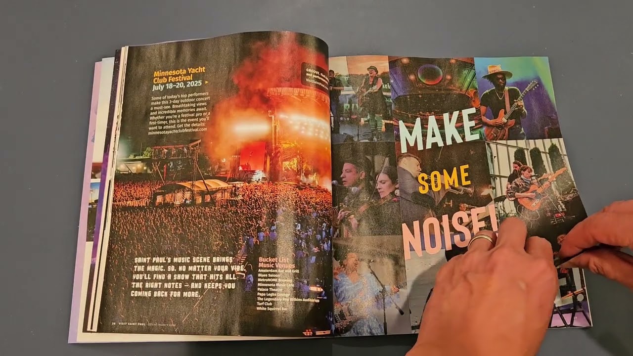 ASMR Page Turning Saint Paul Minnesota Travel Brochure