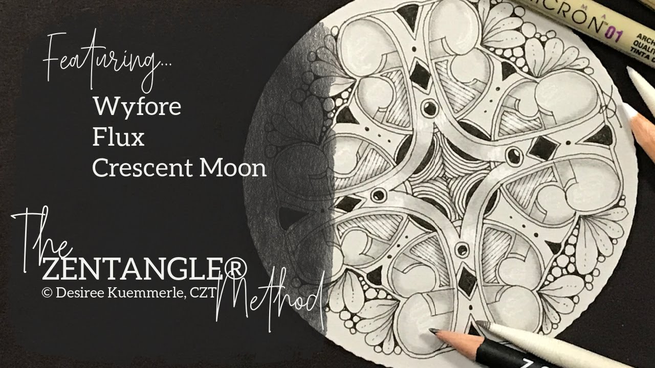 ZENTANGLE&reg; Tile #21 | Tangle WYFORE - NEW Tangle! | No Voice (Beginner Zentangle Tutorial)