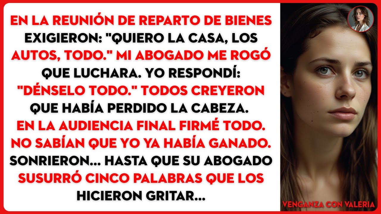 En la reunión de reparto de bienes exigieron: 