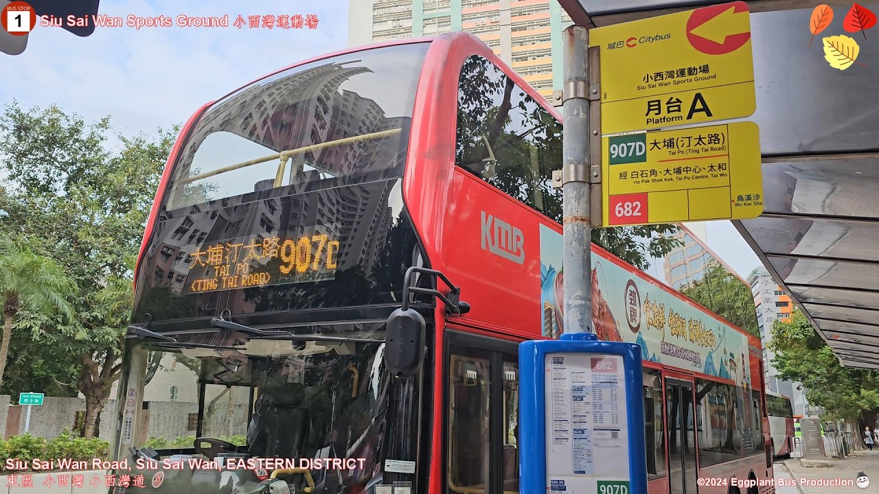【遲早改行東隧】🇭🇰Hong Kong Bus KMB 907D ATENU1359 @VJ7672 Siu Sai Wan🍆Tai Po (Ting Tai Road) 小西灣🍆大埔汀太路