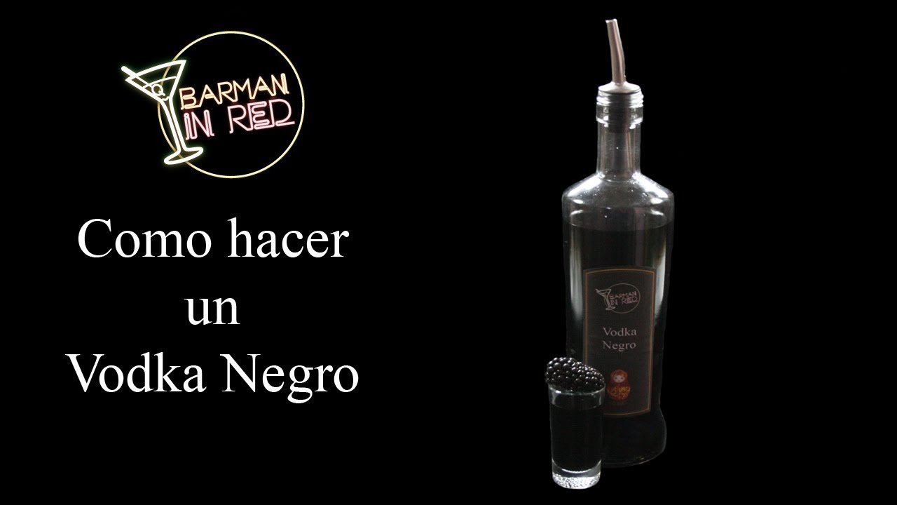 COMO HACER EL VODKA NEGRO