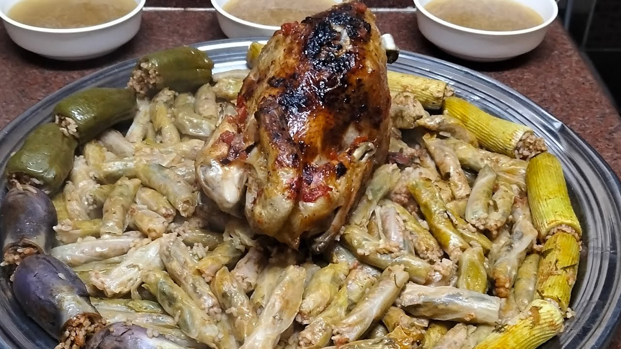 فراخ بلدى محشيه بالبصل والطماطم احلي طريقة فراخ ممكن تعملوها 🐓🐓🐓