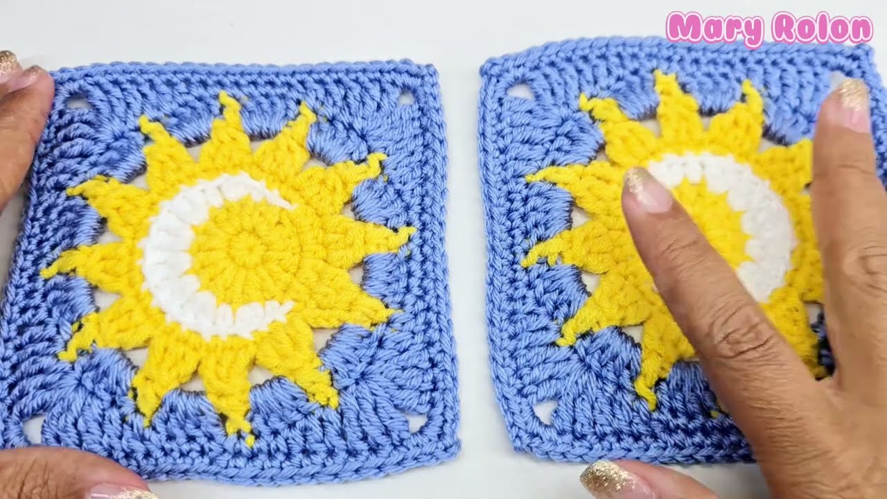 Como Hacer Bonito Granny De Sol y Luna a Crochet 