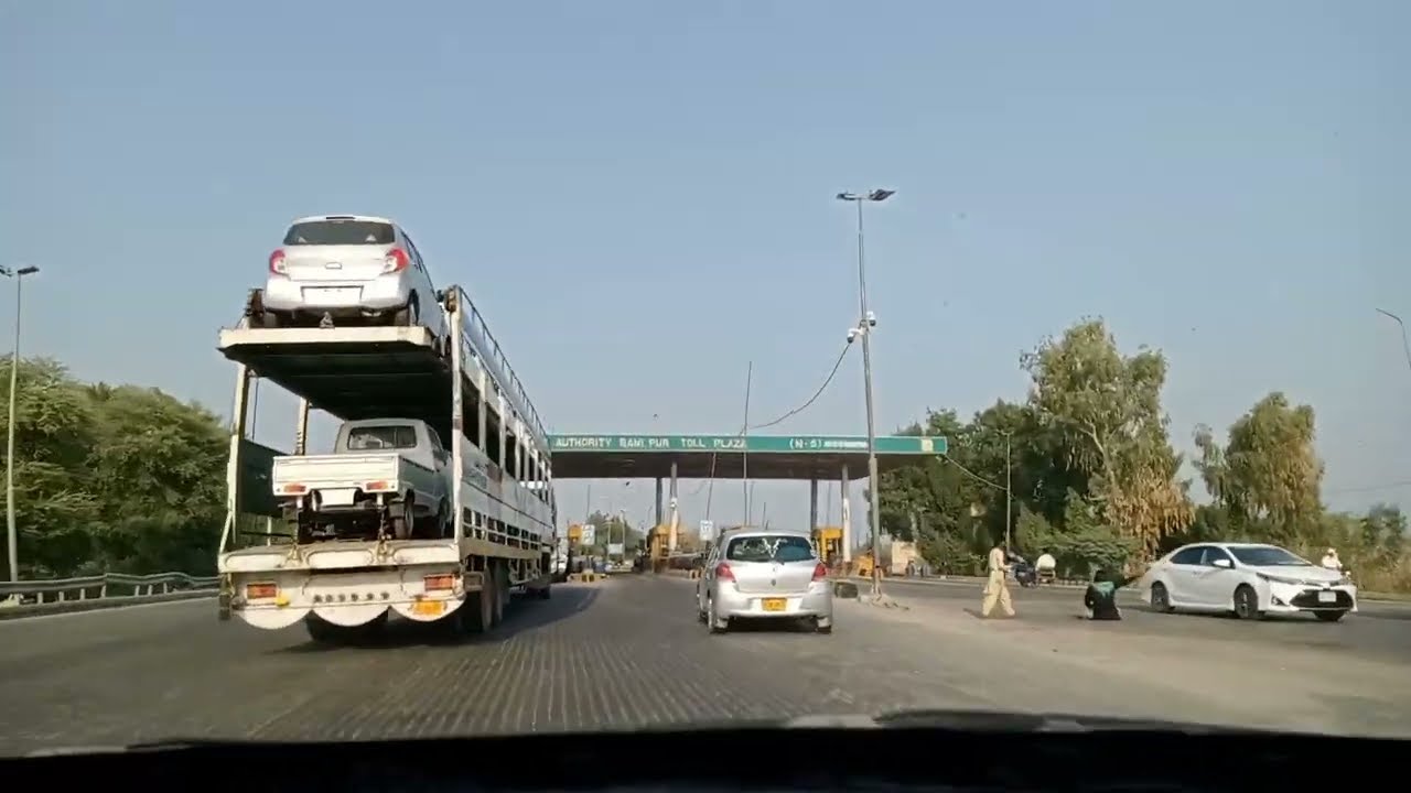 Karachi To Sukkur by Road Part-17 15-Nov-22 | Kandiaro Toll Plaza to RaniPur | Road Condition