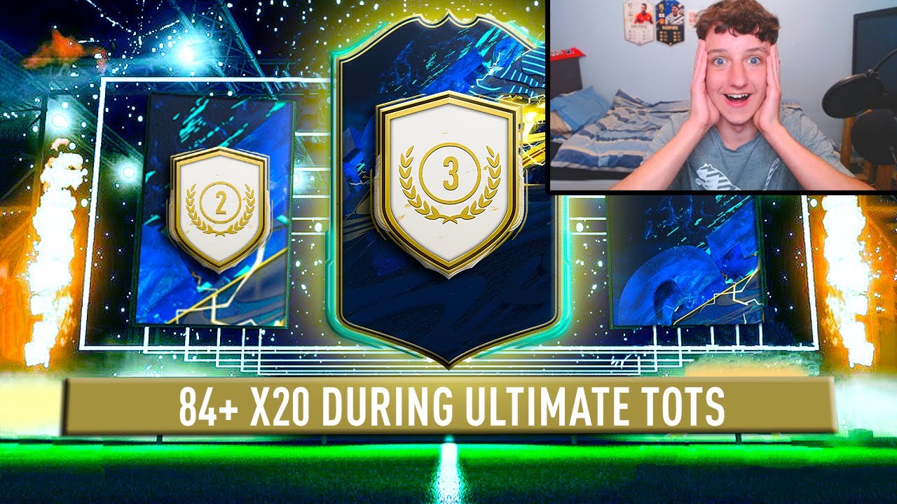 So I opened the 84+ x20 pack & 83+ x25 pack during ULTIMATE TOTS!!! | FIFA 21