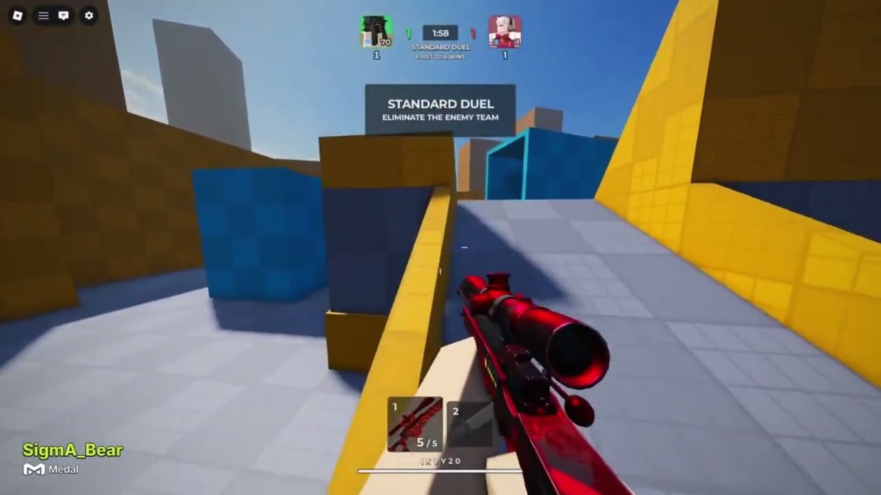 When a Sea of thieves player plays Roblox Sniper Duels