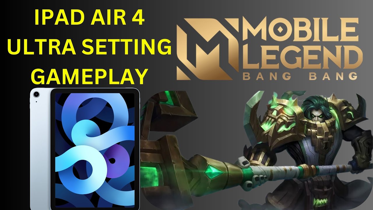 iPad Air 4 Mobile Legends GameTest Ultra Max Settings in 2023