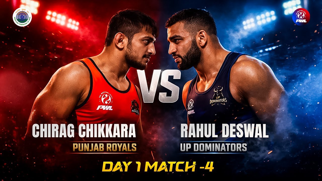 Rahul Deswal vs Chirag Chikkara | Day 1 Match 4 | 57 KG | Pro Wrestling League (PWL)