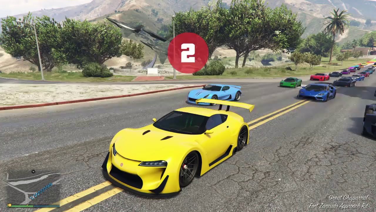 GTA 5 Racing - Retro Wave in Super Cars