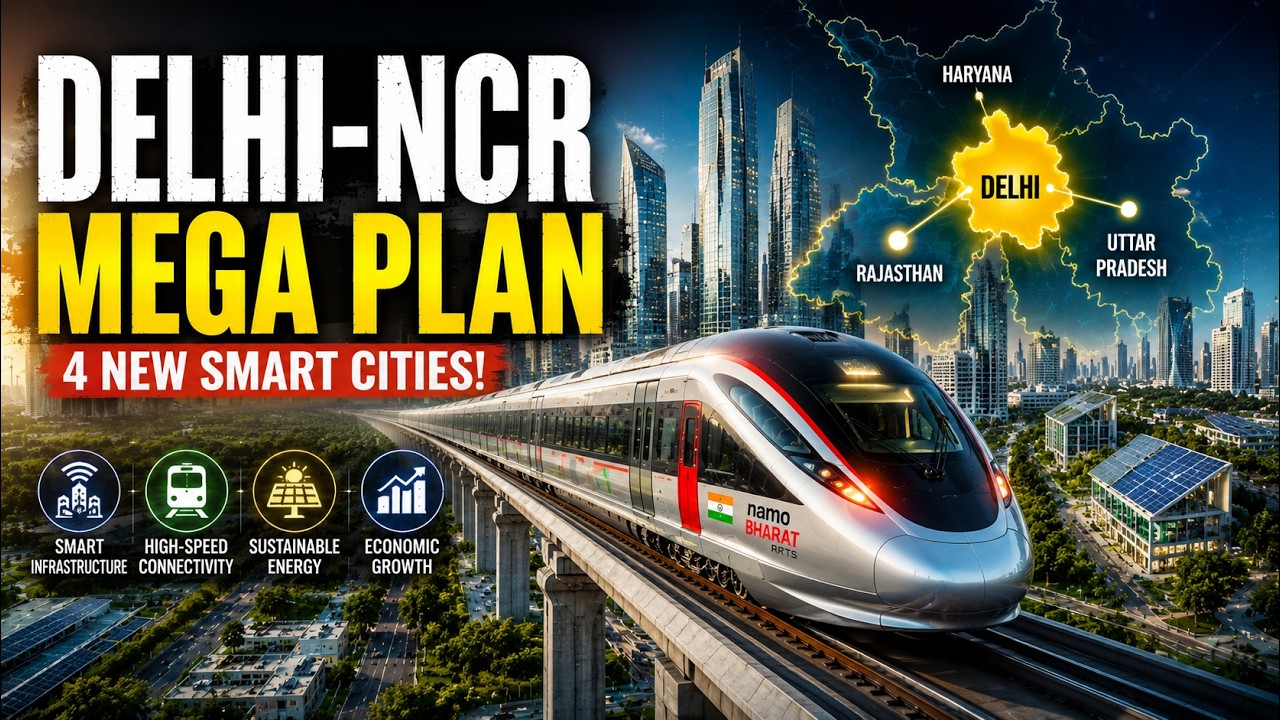 India&rsquo;s New Mega Project: 4 'Namo Cities' Coming To Delhi-NCR! 🚄🌆 #NamoCity #delhincr