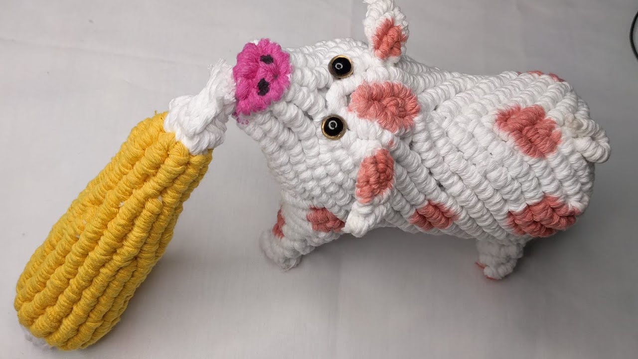 Macrame Wild Boar Tutorial!!(Part-1)