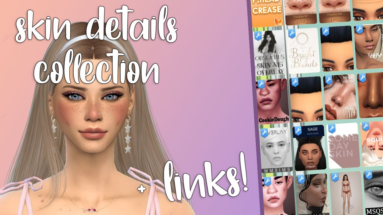 sims 4 cc skin details entire collection +LINKS!!