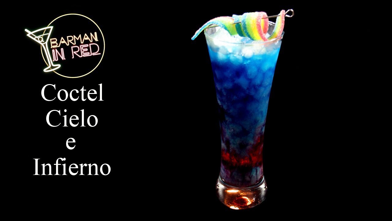 Como hacer el coctel CIELO E INFIERNO
