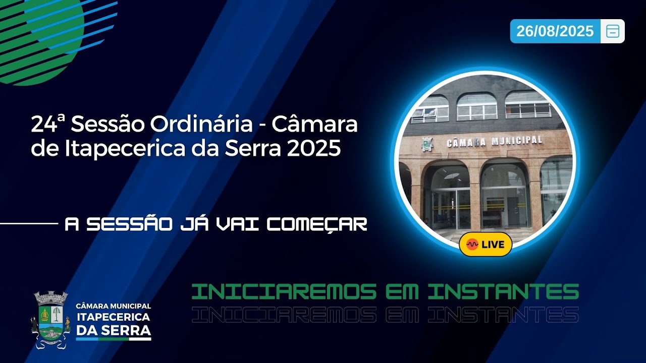 24ª Sessão Ordinária 7ª Extraordinária  - Câmara de Itapecerica da Serra 2025