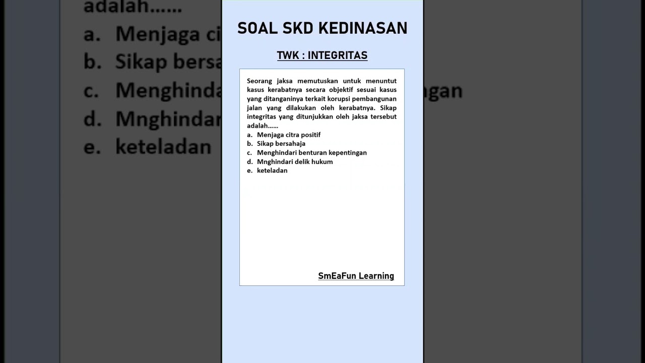 SOAL TWK SKD KEDINASAN 2023 