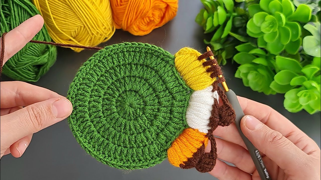 Very Easy Crochet Pumpkin Coaster for Beginners | Fun Fall Craft Tutorial