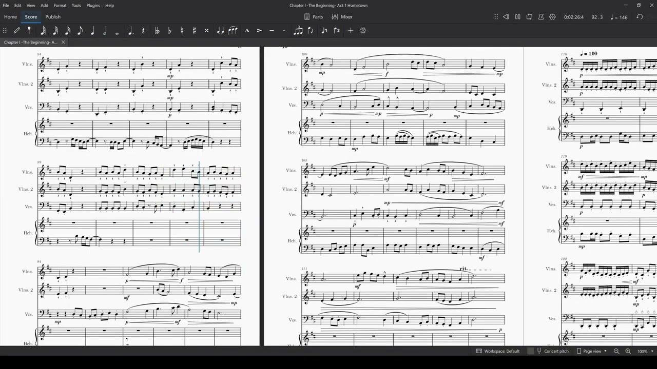 Chapter I  The Beginning  Act 1 Hometown, in D Major