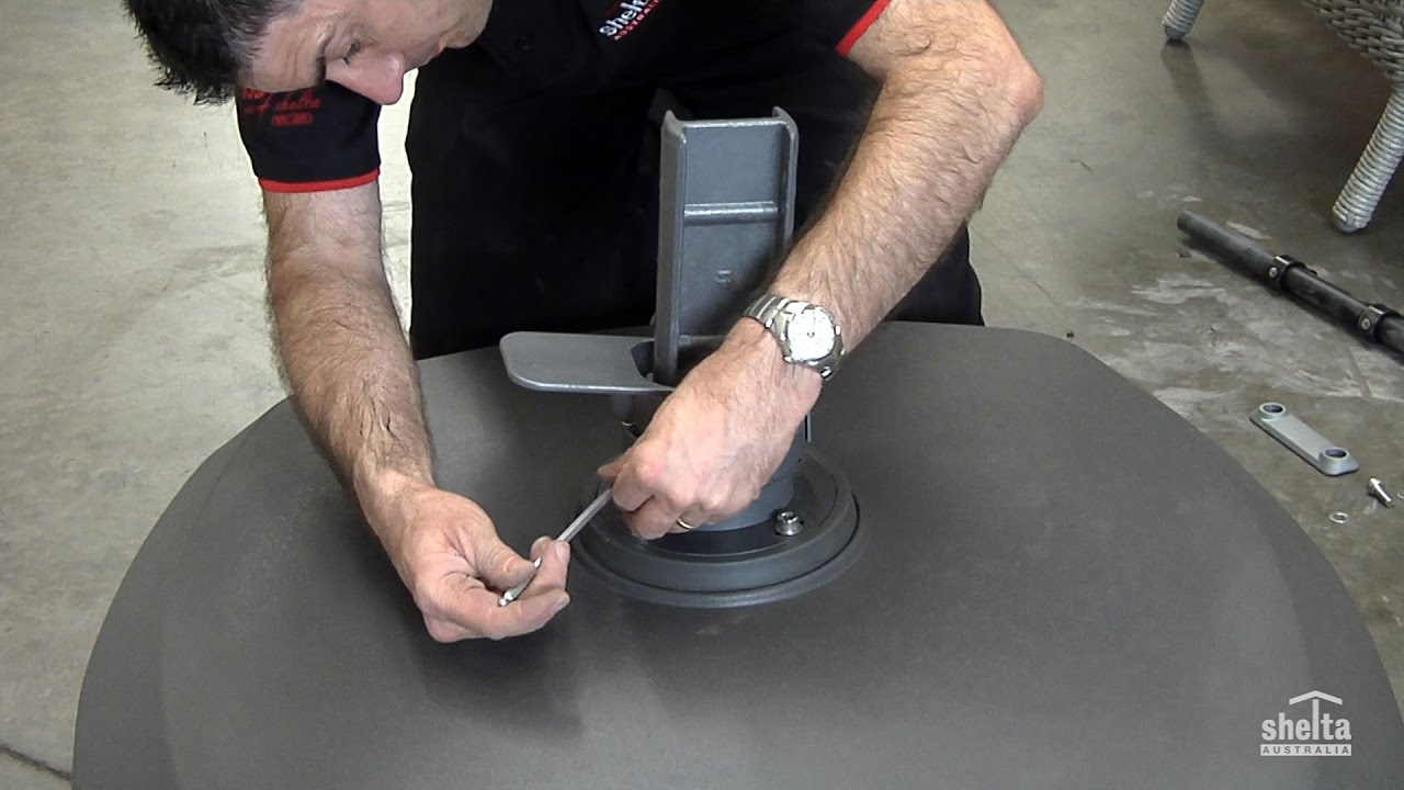 Extra Large Wheeled Resin Base Installation