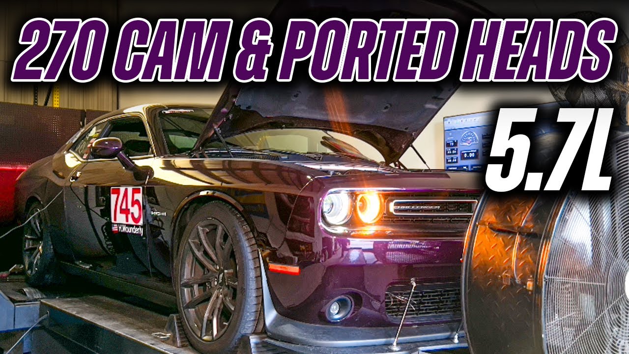 5.7L Dodge Challenger with Cam & Ported Heads on Dyno