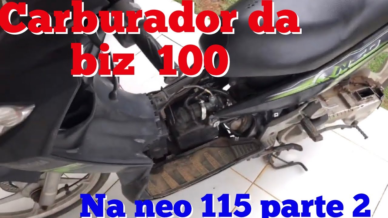 CARBURADOR BIZ 100 vs CARBURADOR NEO 115 - COMO ADAPTAR