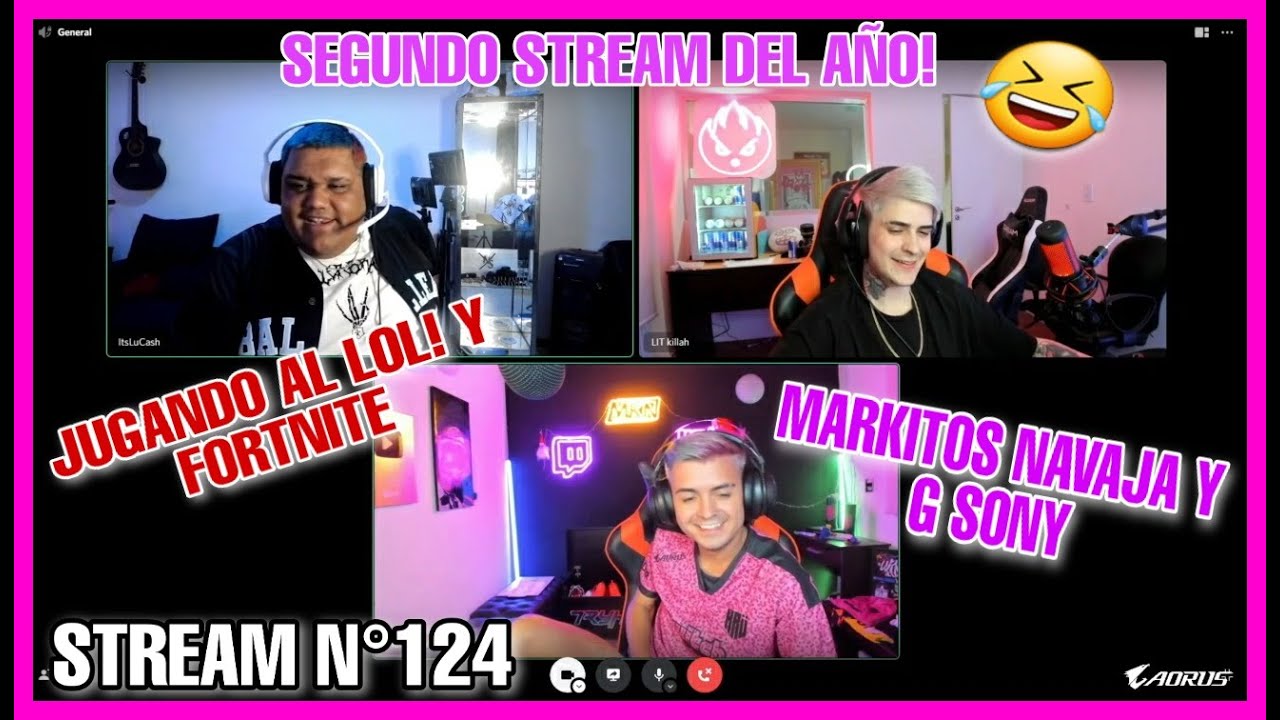 LIT KILLAH IRL CON G SONY & MARKITOS NAVAJAS | JUGANDO AL LOL | FORTNITE!