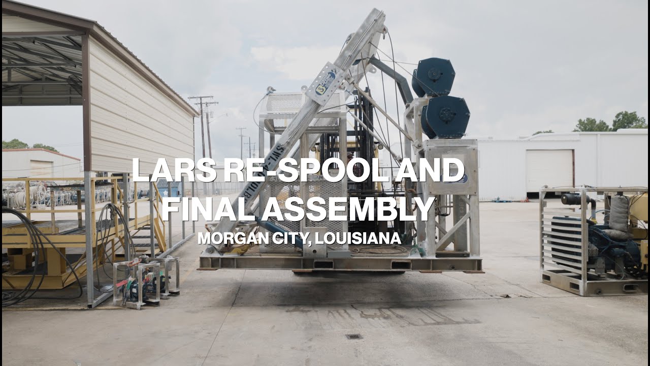From re-spool to ready — Launch and Recovery System (LARS) assembly at our Morgan City location