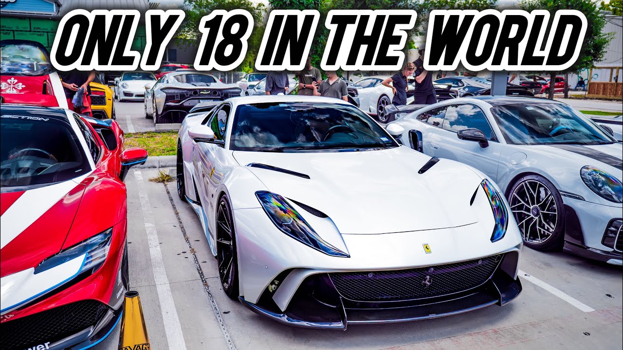 RARE 1 OF 18 FERRARI 812 N-LARGO SHOWS UP AT MEET INSANE SUPERCAR TAKEOVER INCLUDING THE C8 ZR1!!!