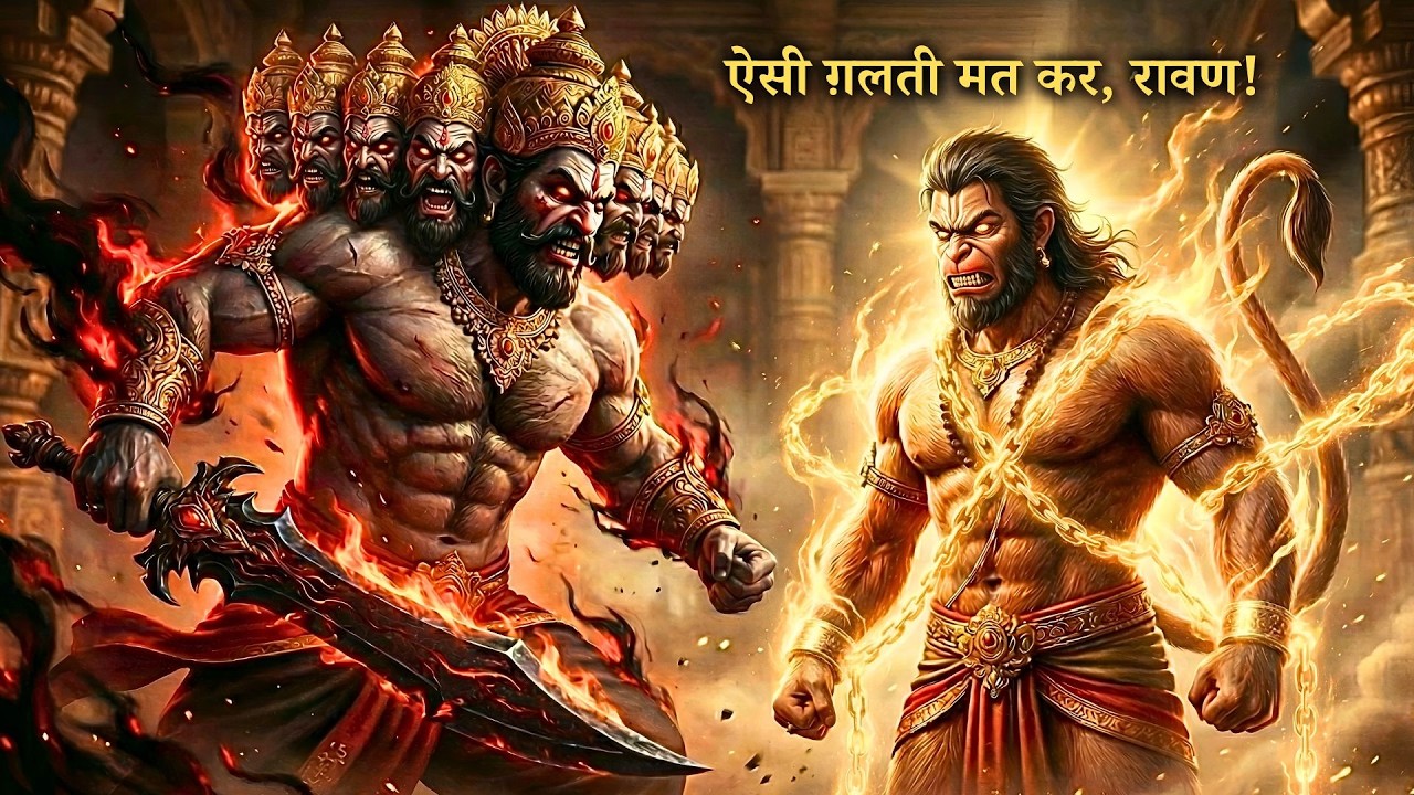 रावण और हनुमान जी का अंतिम संघर्ष ! | Ravana's Mistake ! | #hanuman #ravan