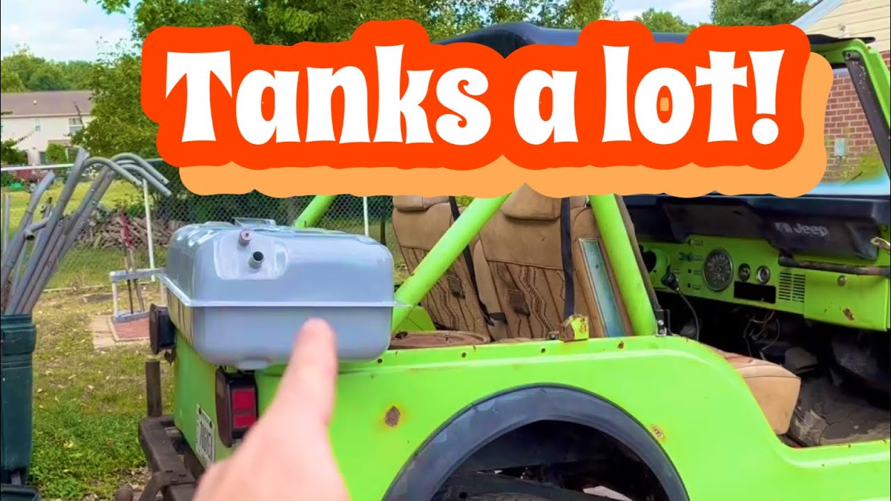 1981 Jeep CJ5 Gas tank replacement