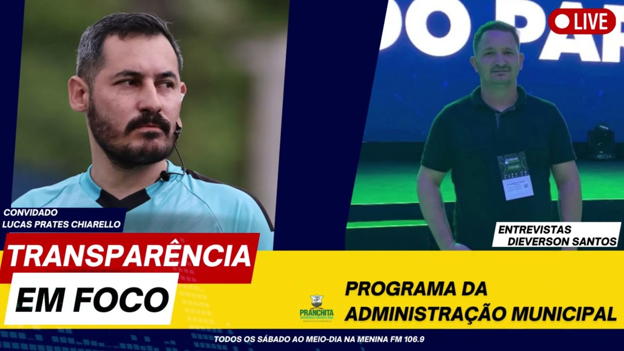 Confira o programa “Transparência em Foco”